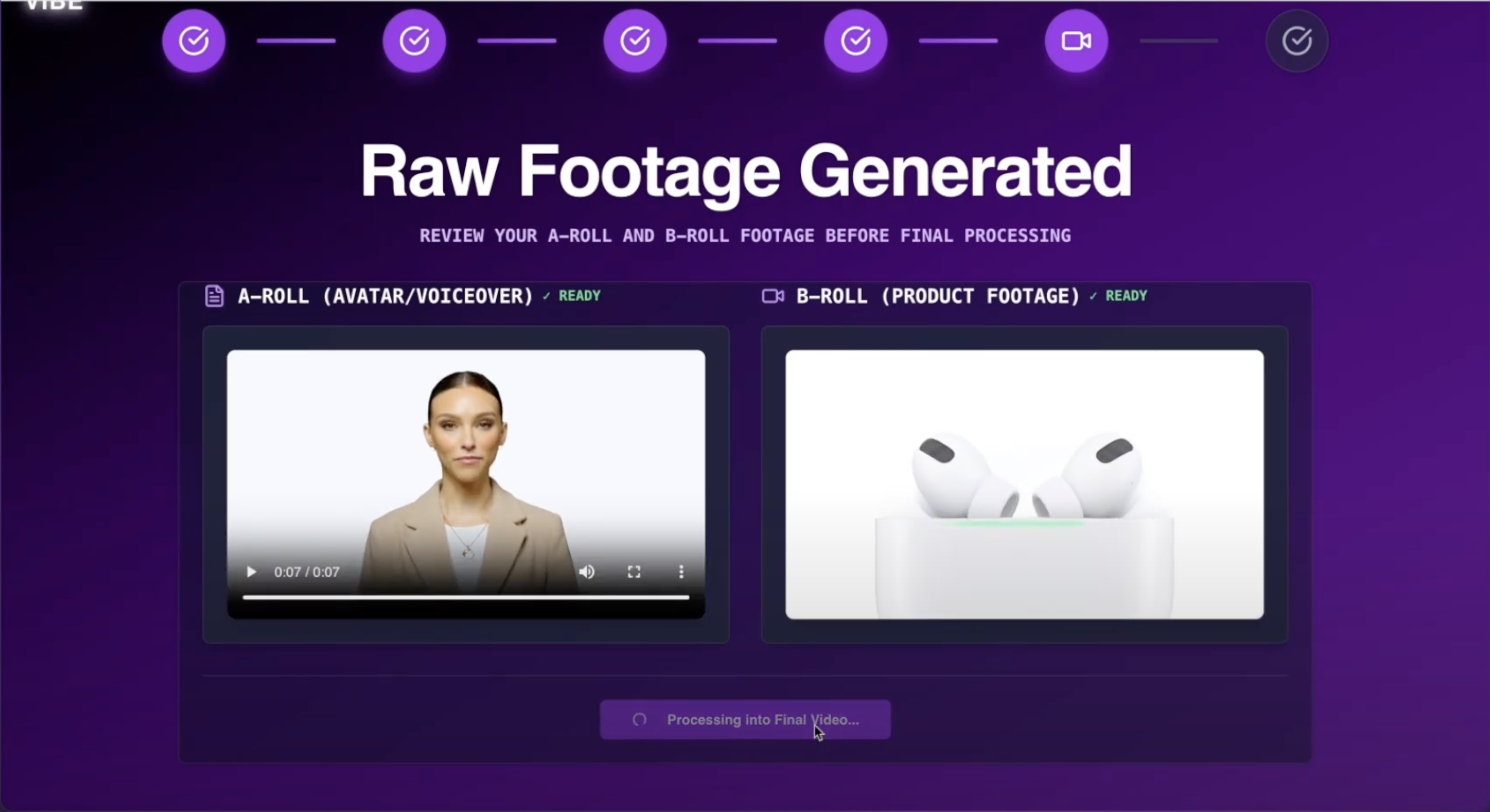 Screenshot of Vibe